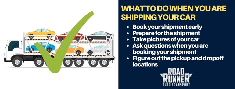 what to do when you are shipping your car