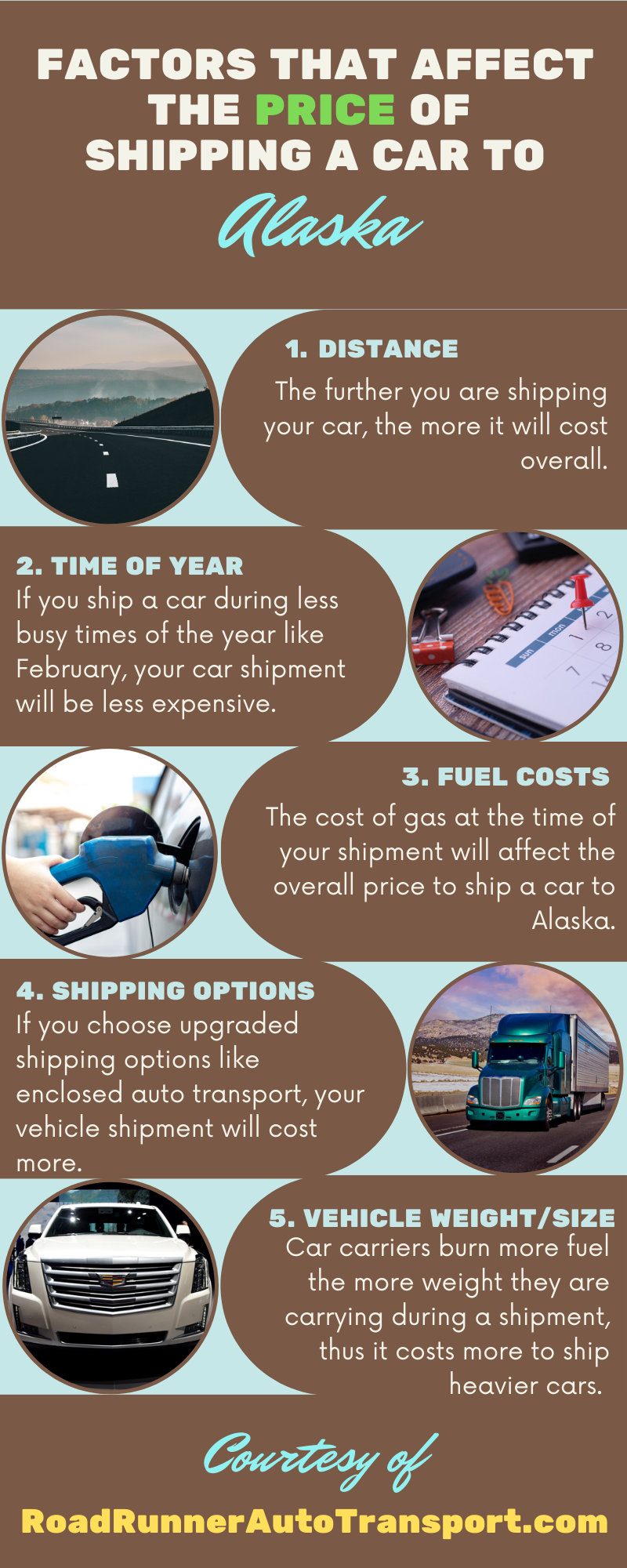 factors that affect the price of car shipping