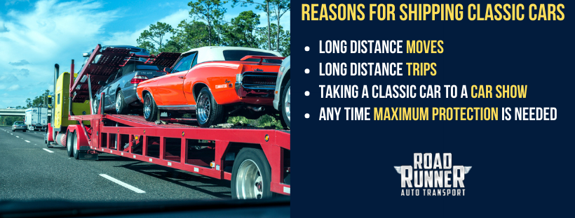 reasons for shipping classic cars