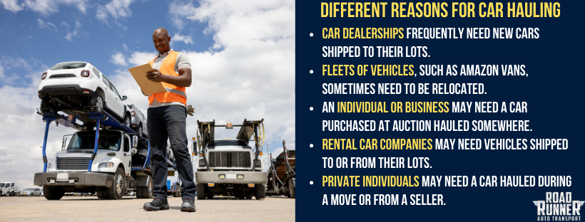 different reasons for car hauling